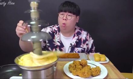 YouTuber attacked by flying cheese fondue in viral video